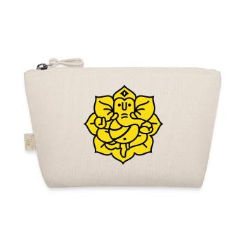Ganesha Elephant No.02 (Colors changeable) - Organic Pouch - nature - Front