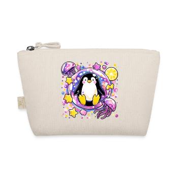 Kunterbunter Pinguin Kranz - Bio-Täschchen - Natur - Vorne