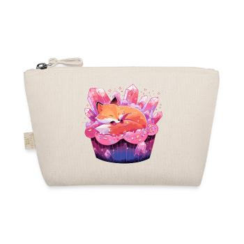 Sleeping fox in crystal cake - Organic Pouch - nature - Front