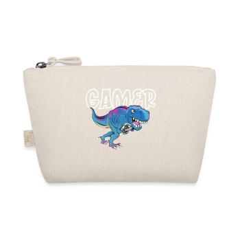 Gamer Gaming T_Rex - Bio-Täschchen - Natur - Vorne