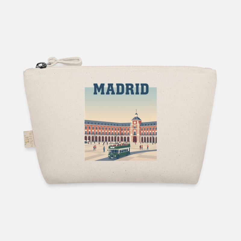 Madrid Plaza Retro-Busszene Bio-Täschchen