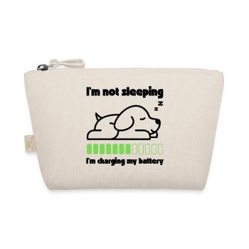 Sleeping dog recharges its battery - Organic Pouch - nature - Front