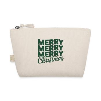Merry Christmas - Bio-Täschchen - Natur - Vorne