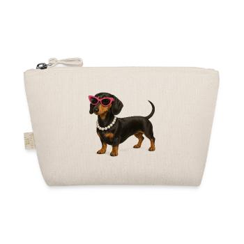 Lunettes de soleil roses Dachshund Diva - Trousse biologique - nature - Devant