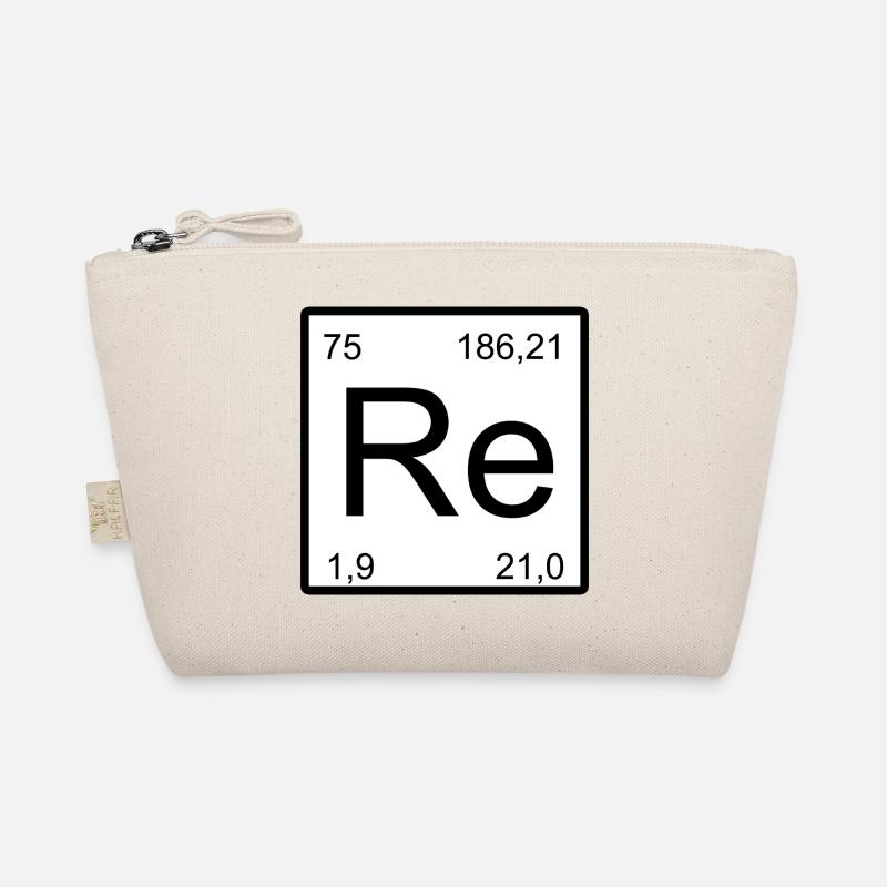 Minimalistisches Re-Periodensymbol Bio-Täschchen