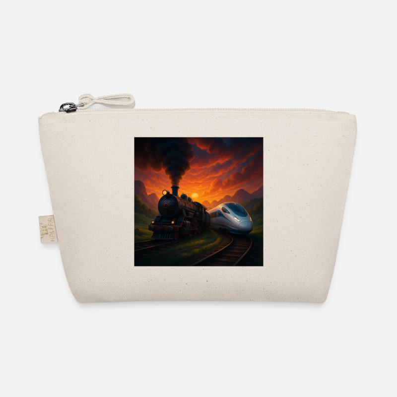 Steam Train vs Future Train Organic Pouch