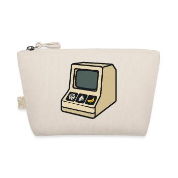 Retro AI computer with iconic symbols - Organic Pouch - nature - Front