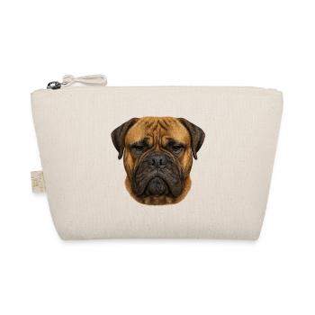 Massive Head Mastiff Portrait - Organic Pouch - nature - Front
