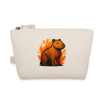 Kapybara in flames illustration - Organic Pouch - nature - Front