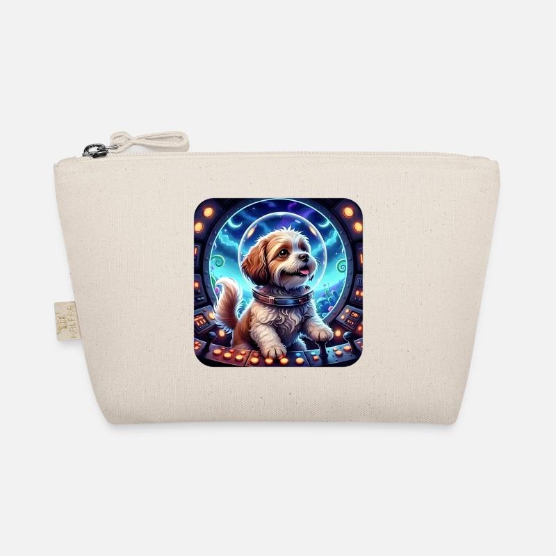 Cosmic Pup in Space Capsule - Organic Pouch - nature