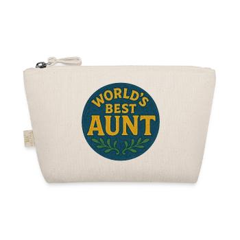 World's Best Aunt Patch - Organic Pouch - nature - Front