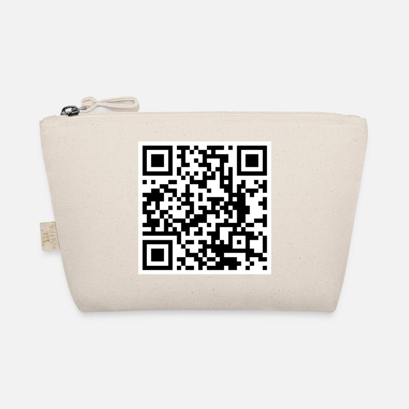 QR-Code-Zitat lustiger Humor Bio-Täschchen