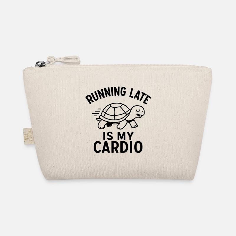 Running Late Is My Cardio - Bio-Täschchen - Natur