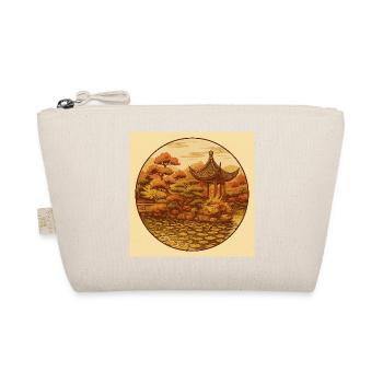 Autumnal Zen pagoda in a circle - Organic Pouch - nature - Front