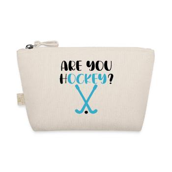 Ok Hockey - pun Ok - Organic Pouch - nature - Front