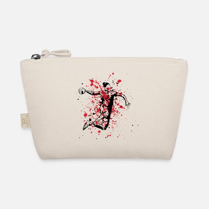 Handball player Red Black Organic Pouch