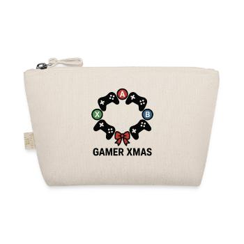 Gamer Xmas Controller Kranz - Bio-Täschchen - Natur - Vorne