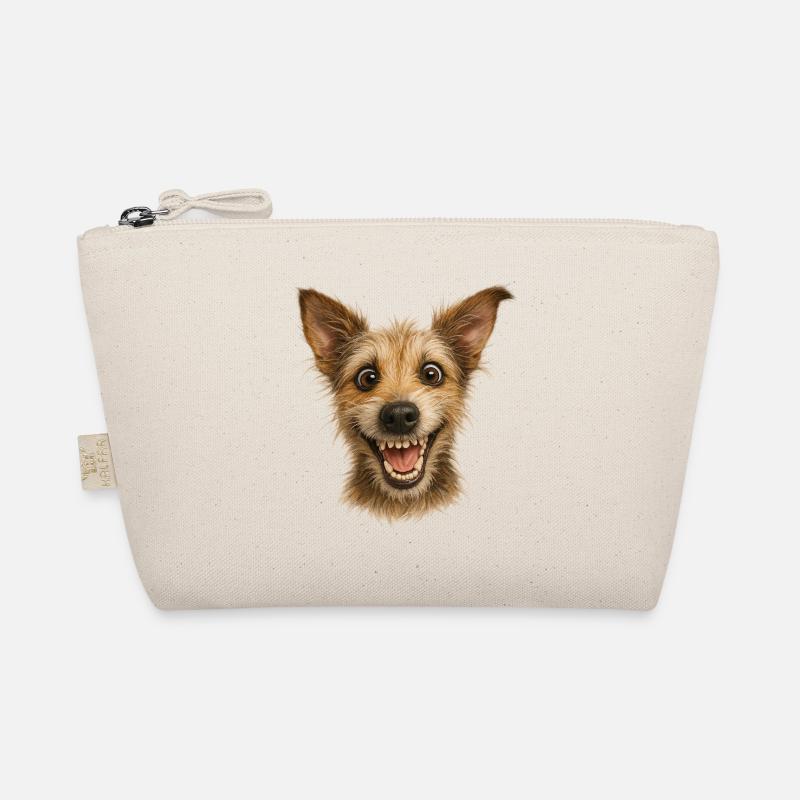 Tête de chien incroyablement heureuse Trousse biologique