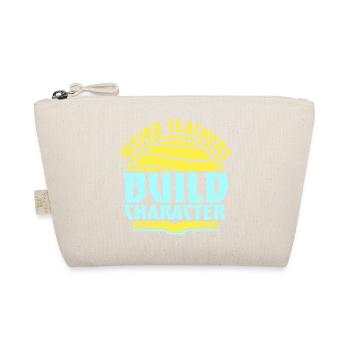 Weird Teachers Build Character Funny Teacher Logo - Organic Pouch - nature - Front