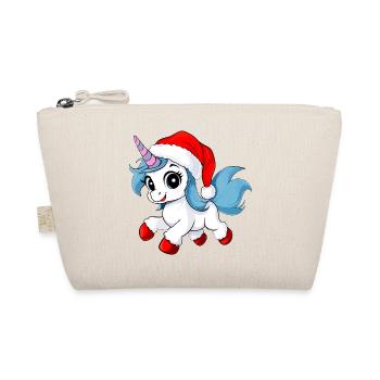Unicorns Christmas - Organic Pouch - nature - Front