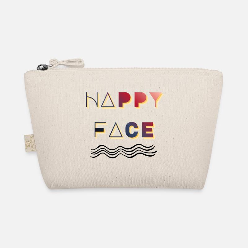 Retro Happy Face Organic Pouch