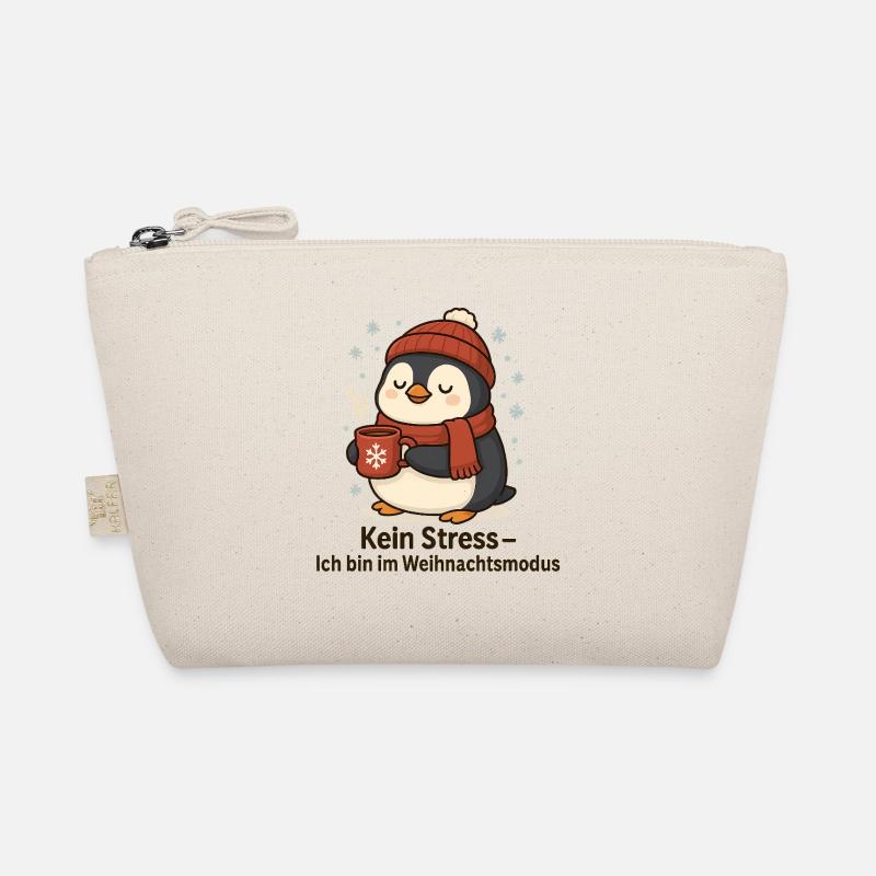 Weihnachtsmodus Pinguin mit Becher Bio-Täschchen