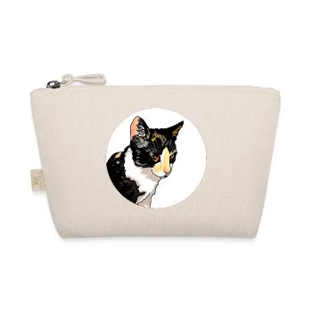 Chat Portrait Cercle Contraste - Trousse biologique - nature - Devant