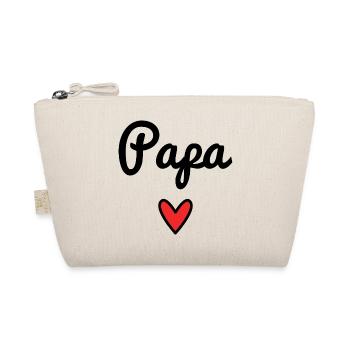 DAD. FATHER'S DAY. HAPPY FATHER'S DAY. HAPPY BIRTHDAY. - Organic Pouch - nature - Front