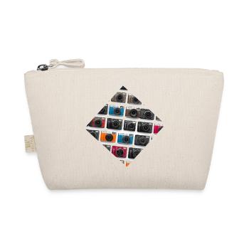 Colorful camera pattern print - Organic Pouch - nature - Front