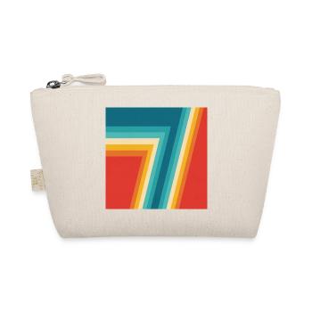 Géométrie colorée des rayures rétro - Trousse biologique - nature - Devant