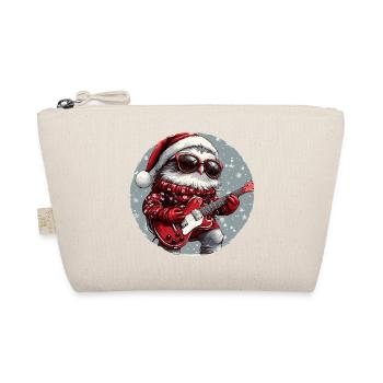 Owl Christmas Guitar - Organic Pouch - nature - Front