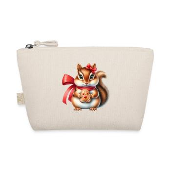 Ginger Squirrel with Cookie - Organic Pouch - nature - Front