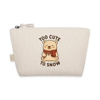 Ours polaire mignon – trop mignon pour neiger - Trousse biologique - nature - Devant