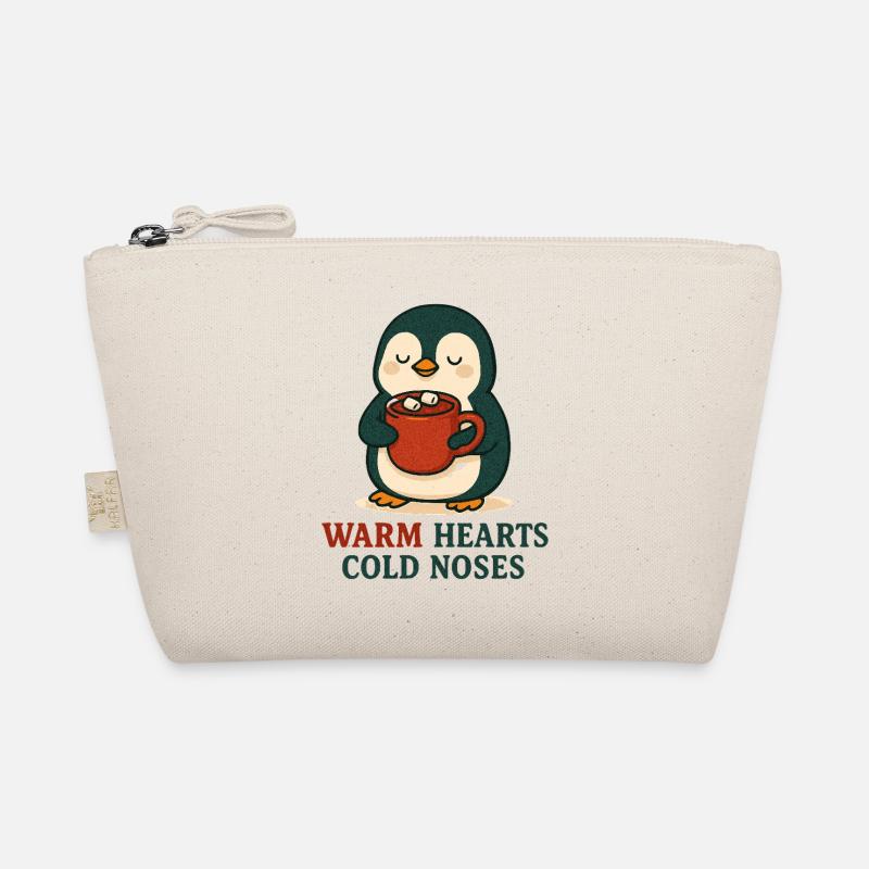 Cuddly penguin with hot cup Organic Pouch