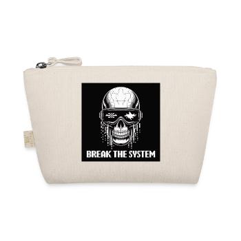 Cyberpunk Skull Break the System - Organic Pouch - nature - Front