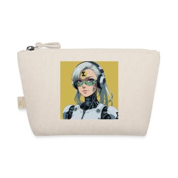 Cyborg Avatar with Headset - Organic Pouch - nature - Front