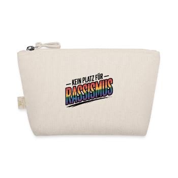 Kein Platz für Rassismus - Cool Pride Logo - Bio-Täschchen - Natur - Vorne