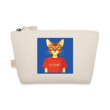 MENSCHLICHE KATZE – Baby & Kinder - Bio-Täschchen - Natur - Vorne