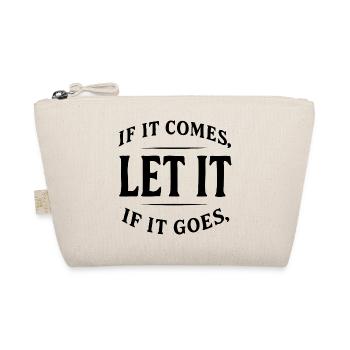 Let It – Chemise minimaliste vintage citation - Trousse biologique - nature - Devant