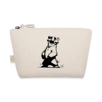 Smiling Polar Bear Favorite Mascot Sketch - Organic Pouch - nature - Front