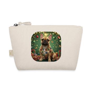 Festive French Bulldog Light Garland - Organic Pouch - nature - Front