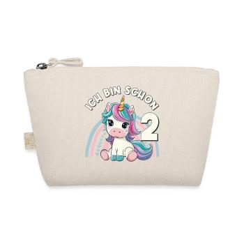 2e anniversaire Licorne Arc-en-ciel mignonne - Trousse biologique - nature - Devant