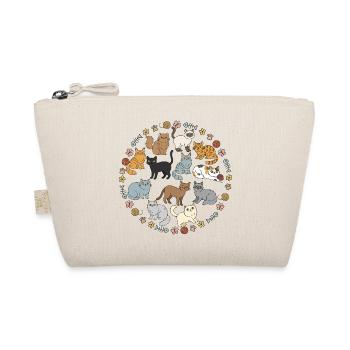 Cute Cats Colourful Kittens Illustration - Organic Pouch - nature - Front