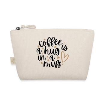 Coffee is a Hug in a Mug - Bio-Täschchen - Natur - Vorne