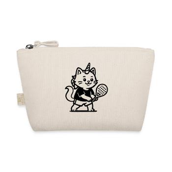 Unicorn cat padel - Organic Pouch - nature - Front