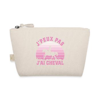 Je Peux pas j'ai cheval cadeau d'équitation  - Trousse biologique - nature - Devant