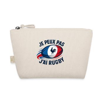 Ich kann nicht, ich habe Rugby. - Bio-Täschchen - Natur - Vorne