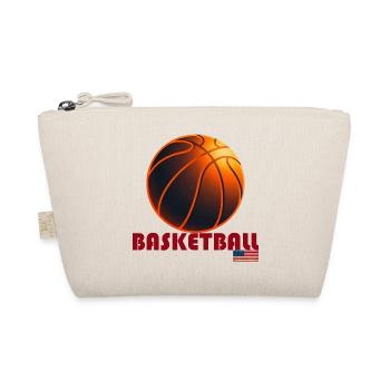 Orange Basketball America - Organic Pouch - nature - Front
