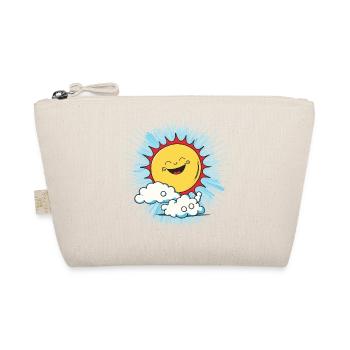 Smiling sun above clouds - Organic Pouch - nature - Front