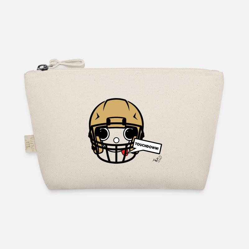 Koppie Touchdown Mascot Footballhelm - Bio-Täschchen - Natur